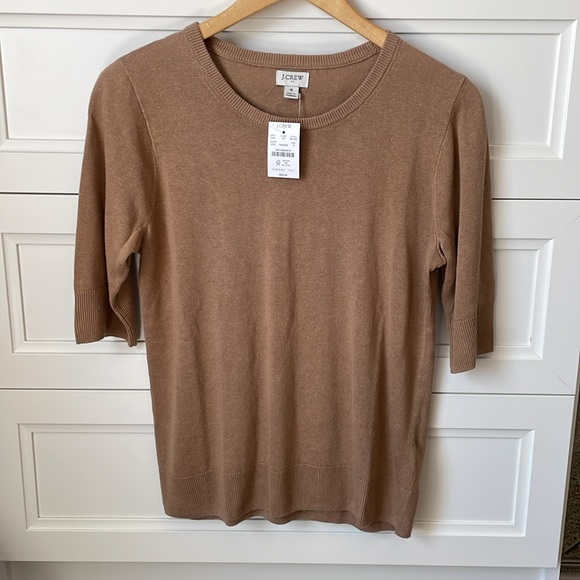 NWT linen blend short sleeve sweater - Picture 2 of 4
